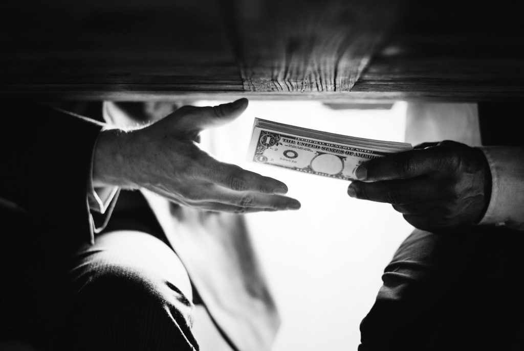 Public Officials: How to Hide Evidence That You Are Being Bribed 