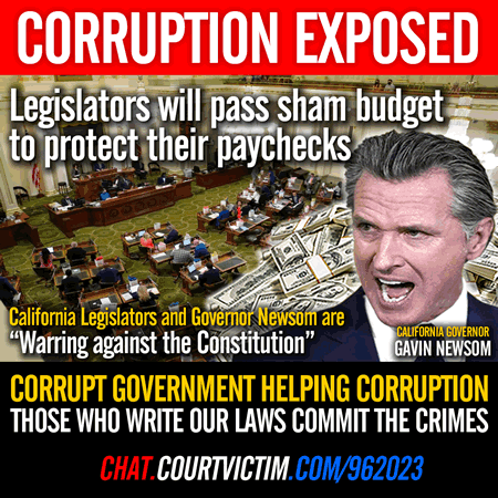 Los Angeles County California Government Corruption Criminals Stealing California Gavin Newsom Legislators