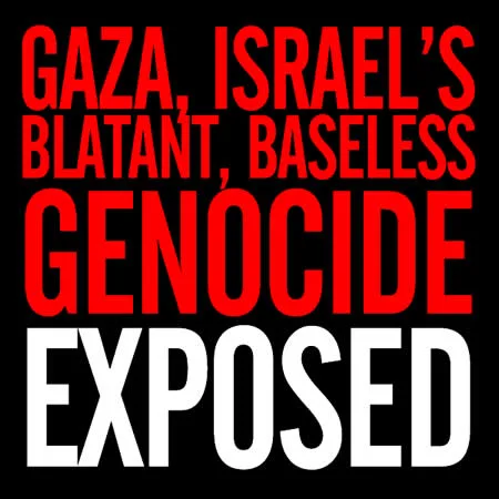 Gaza Israels Blatant Baseless Genocide