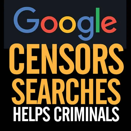 google logo how google censors victims and promotes false narratives and helps criminals