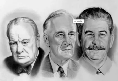 Stalin Winston Churchill Rosevelt